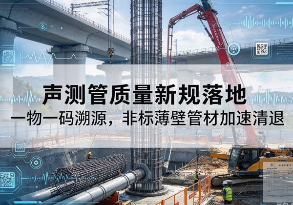 太白声测管质量新规落地，一物一码溯源，非标薄壁管材加速清退