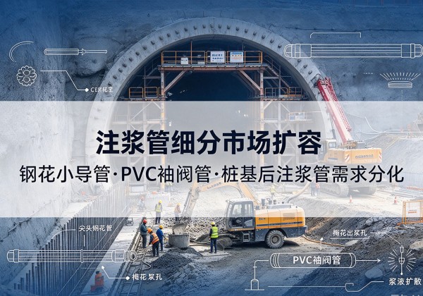 太白注浆管细分市场扩容，隧道钢花小导管、PVC 袖阀管、桩基后注浆管需求分化